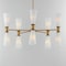 Maxim Lighting Krevat 10-Light Chandelier, Black/Natural Aged Brass 24825SWBKNAB - alternate 4